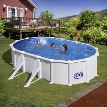 Set piscina prefabricata Atlantis ovala cu pereti metalici de la Comfort Garden Solutions Srl