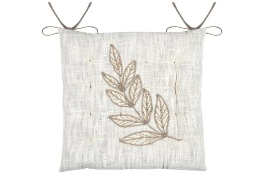 Perna de scaun Hemera 38X38 cm, culoare crem, 100% bumbac de la URBANIX SRL